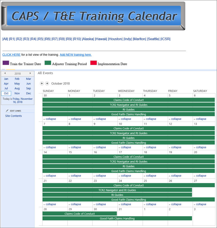 Training Operations Dashboard
